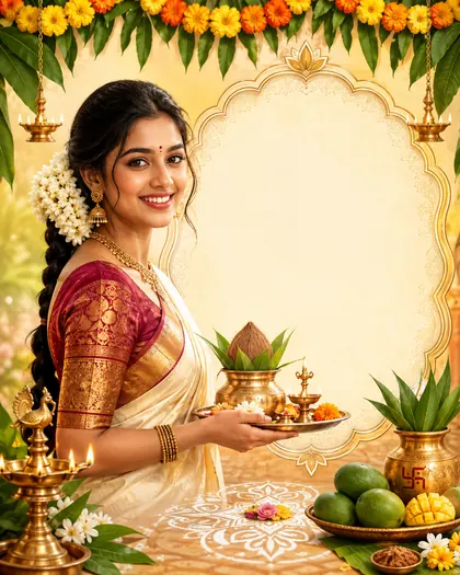 Tamil New Year / Puthandu — India - Pan Indian — Tamil New Year AI poster reference