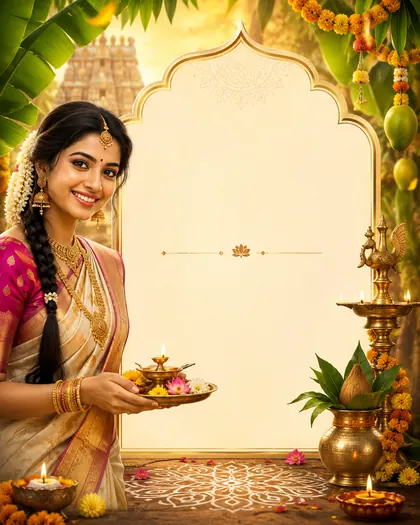 Tamil New Year / Puthandu — India - Karnataka — Tamil New Year AI poster reference