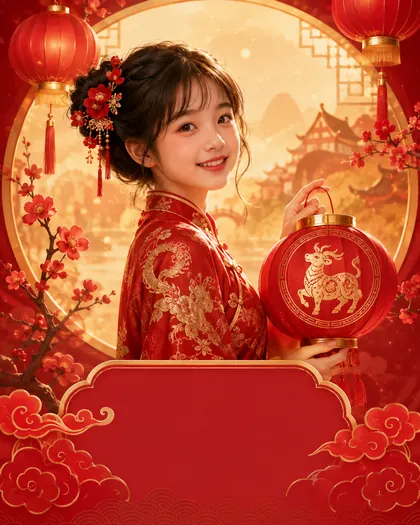 Lunar New Year — China — Lunar New Year AI poster reference