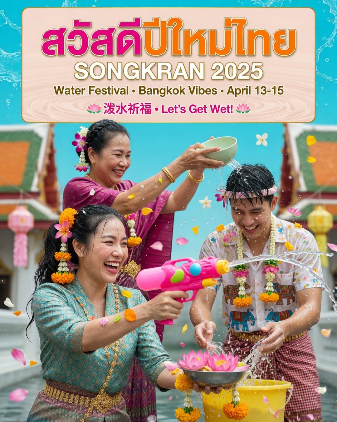 Songkran — Thailand reference poster