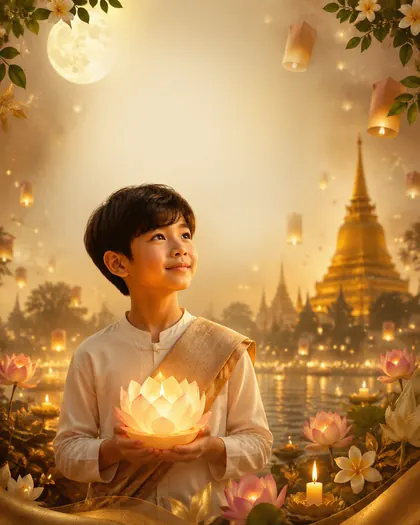 Vesak — Thailand — Vesak AI poster reference