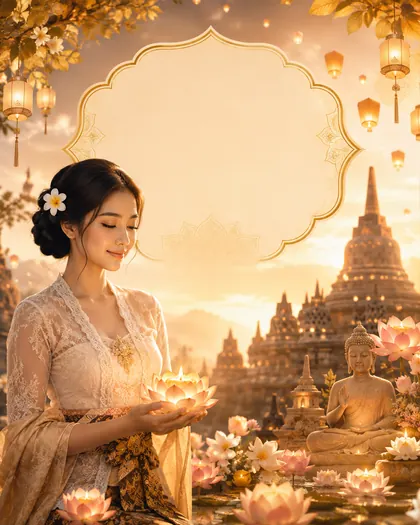 Vesak — Indonesia — Vesak AI poster reference