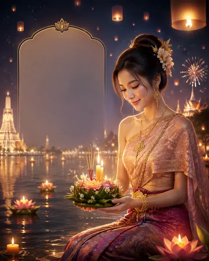 Loy Krathong — South Korea — Loy Krathong AI poster reference