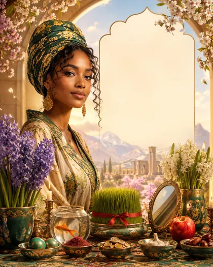 Nowruz — USA / African diaspora — Nowruz AI poster reference