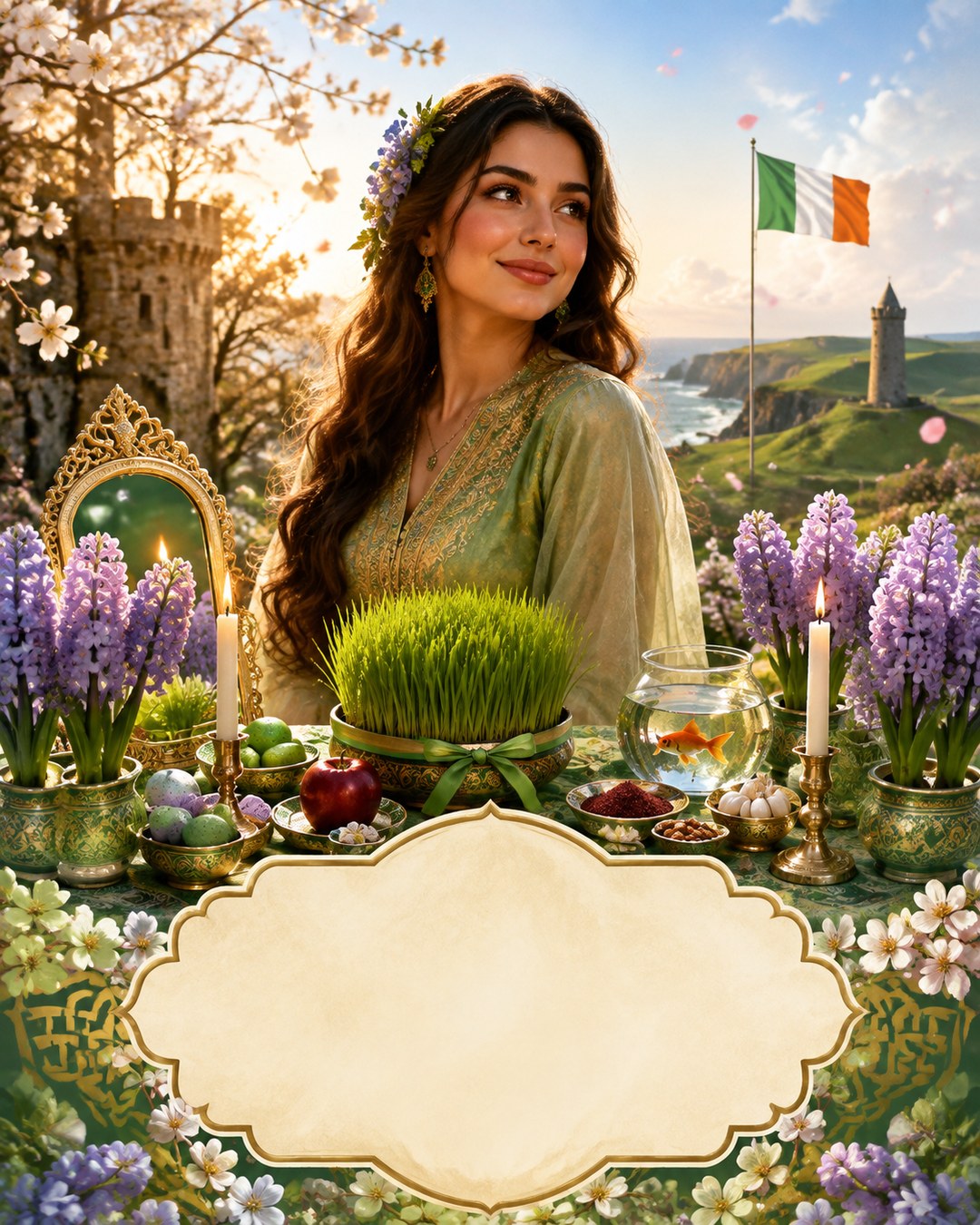 Nowruz — Ireland / global Irish diaspora reference poster