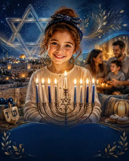 Hanukkah — Israel / Jewish diaspora — Hanukkah AI poster reference