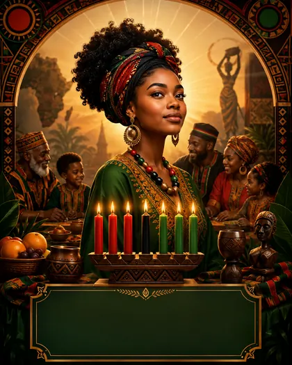 Kwanzaa — Iran / Persian world — Kwanzaa AI poster reference