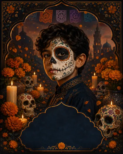 Día de los Muertos — Iran / Persian world — Día de los Muertos AI poster reference