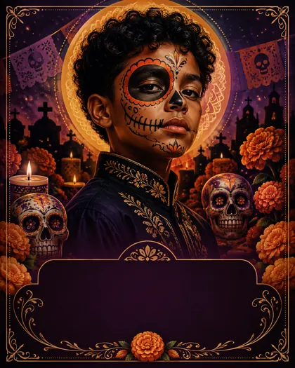 Día de los Muertos — USA / African diaspora — Día de los Muertos AI poster reference