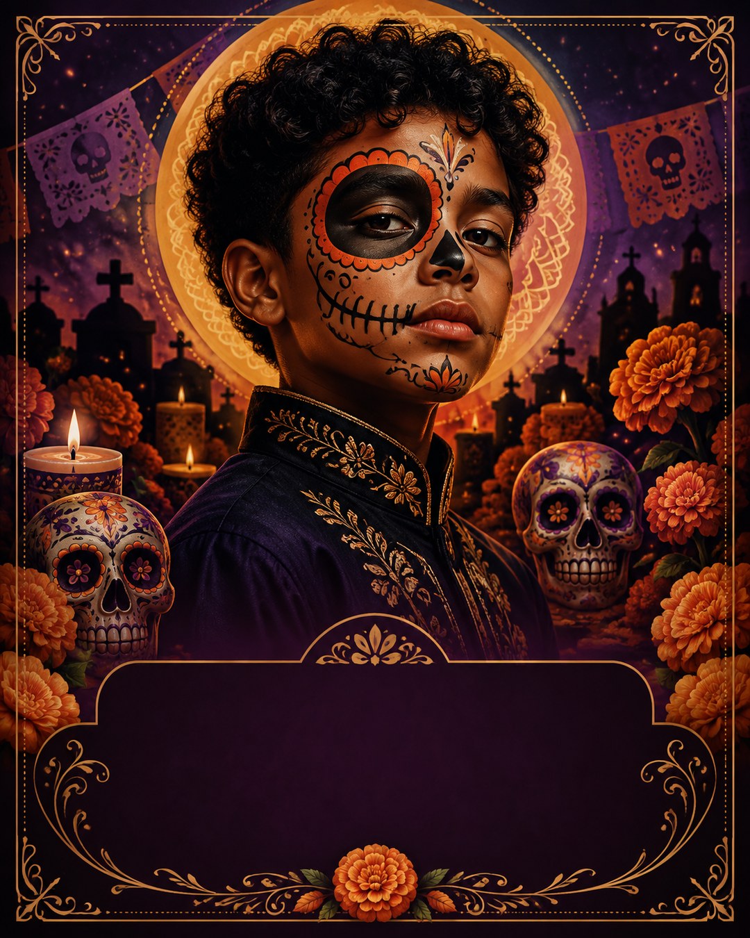Día de los Muertos — USA / African diaspora reference poster