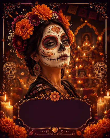 Día de los Muertos — Mexico — Día de los Muertos AI poster reference