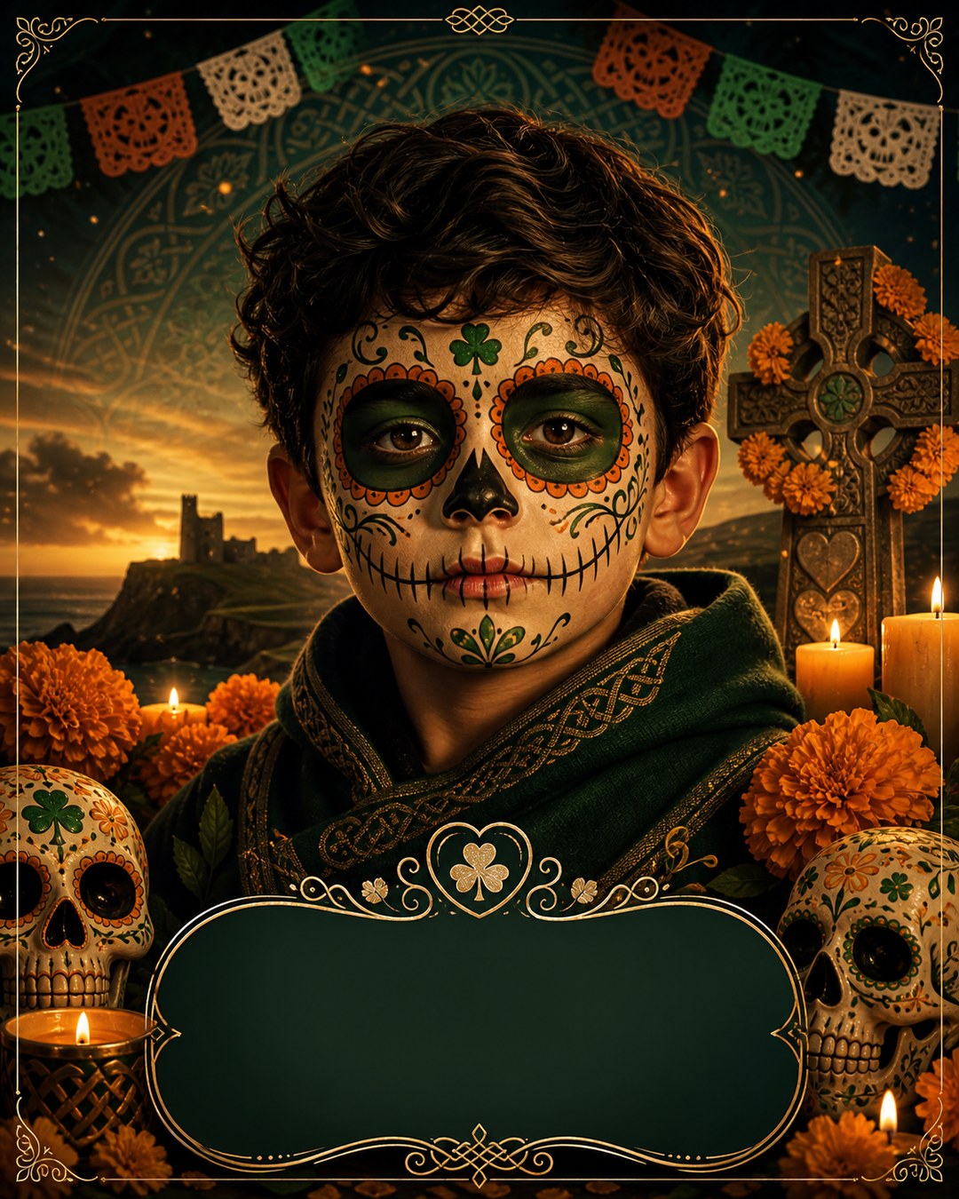 Día de los Muertos — Ireland / global Irish diaspora reference poster