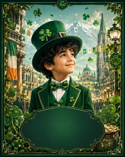 St. Patrick's Day — Iran / Persian world — St. Patrick's Day AI poster reference
