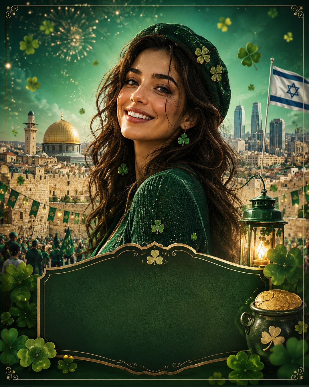 St. Patrick's Day — Israel / Jewish diaspora reference poster