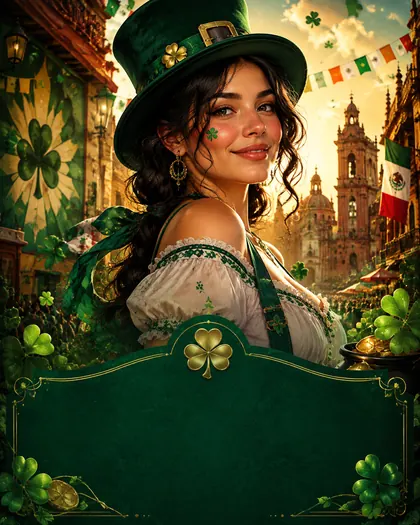 St. Patrick's Day — Mexico — St. Patrick's Day AI poster reference