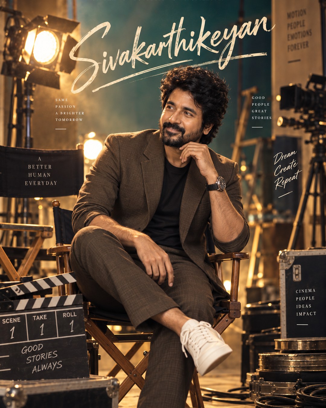Sivakarthikeyan Inspired Backstage Film-Set Male Poster reference poster
