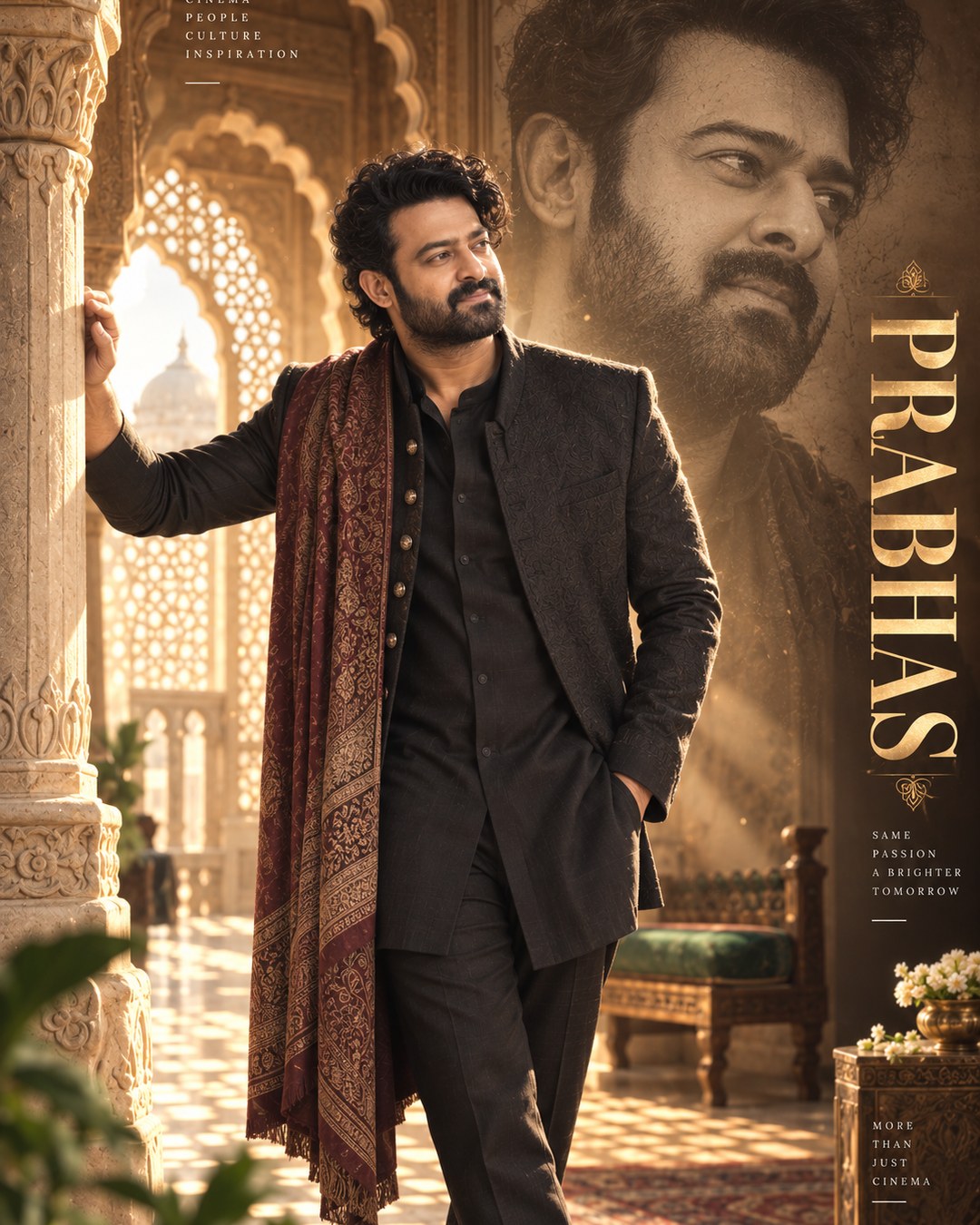 Prabhas Inspired Heritage Palace Window Male Poster reference poster