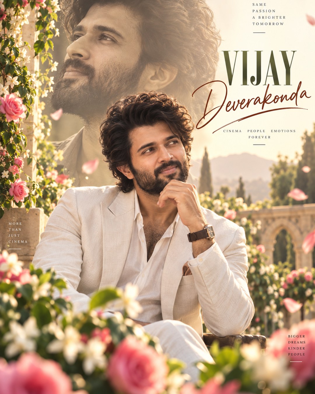 Vijay Deverakonda Inspired Dream Floral Garden Male Poster reference poster