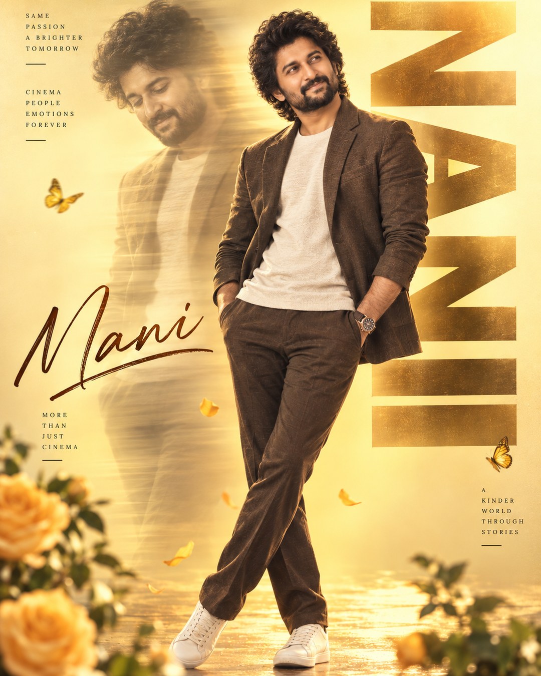 Nani Inspired Motion Ghost Gradient Male Poster reference poster