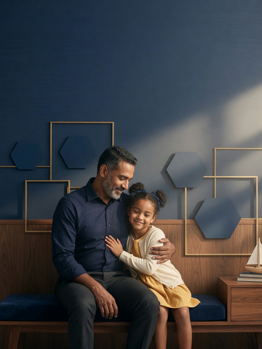 Navy Father’s Day portrait — Father's Day AI poster reference